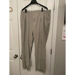 Nautica Men's Chino Pants 40x30 Beige Lightweight Casual Minimalist Aesthetic